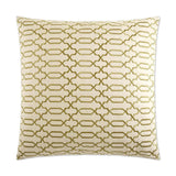 Lattice Brown Throw Pillow With Insert Throw Pillows LOOMLAN By D.V. Kap