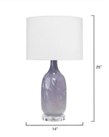 Lavender Glass Acrylic Maya Table Lamp Table Lamps LOOMLAN By Jamie Young