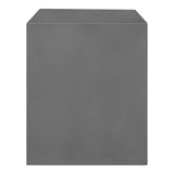 Lazarus Concrete Grey Outdoor Stool Outdoor Stools LOOMLAN By Moe's Home