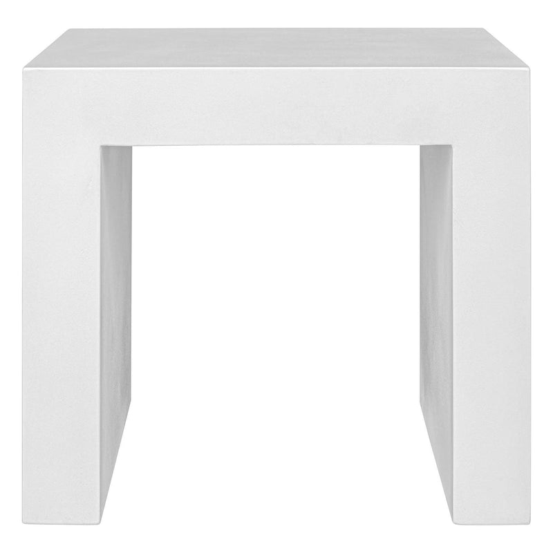 Lazarus Concrete Outdoor Side Table Outdoor Side Tables LOOMLAN By Moe's Home