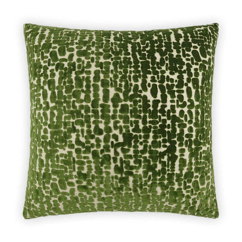 Leah Emerald Green Throw Pillow With Insert Throw Pillows LOOMLAN By D.V. Kap