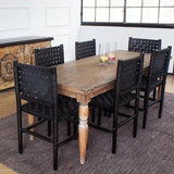 Leather Dining Chair Perry Black Dining Chairs LOOMLAN By Peninsula Home