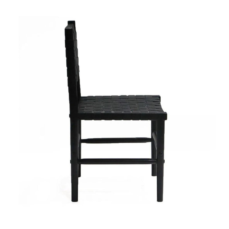 Leather Dining Chair Perry Black Dining Chairs LOOMLAN By Peninsula Home