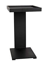 Ledge All Metal Side Table, Black Steel Side Tables LOOMLAN By Noir