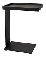 Ledge All Metal Side Table, Black Steel Side Tables LOOMLAN By Noir