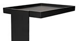 Ledge All Metal Side Table, Black Steel Side Tables LOOMLAN By Noir