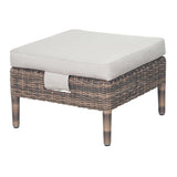 Leeward Ottoman - Grey Outdoor Ottoman Outdoor Ottomans LOOMLAN By Seasonal Living