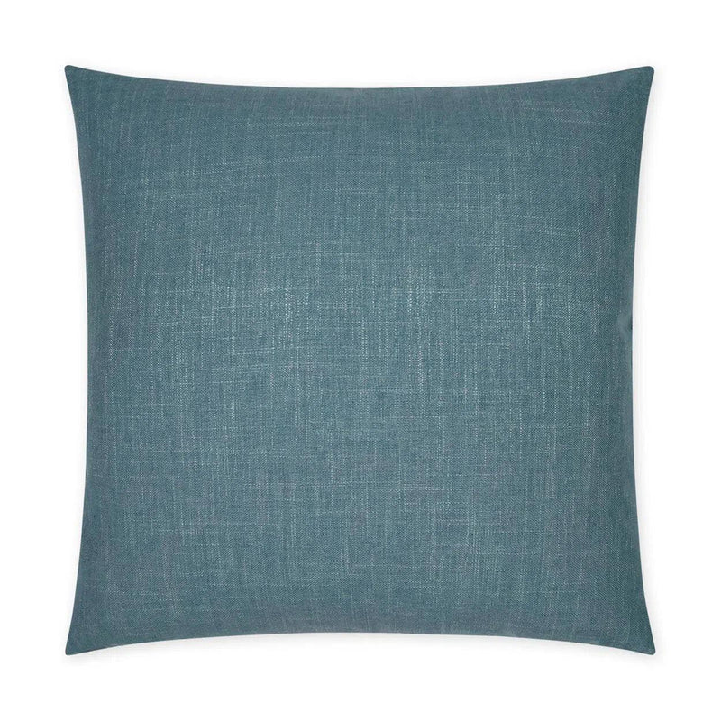 Lena Lapis Beach Solid Blue Large Throw Pillow With Insert Throw Pillows LOOMLAN By D.V. Kap