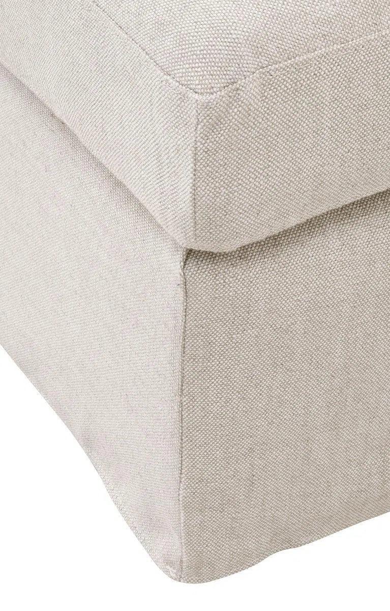 Lena Modular Slipcover Ottoman Performance Down & Feather Modular Components LOOMLAN By Essentials For Living