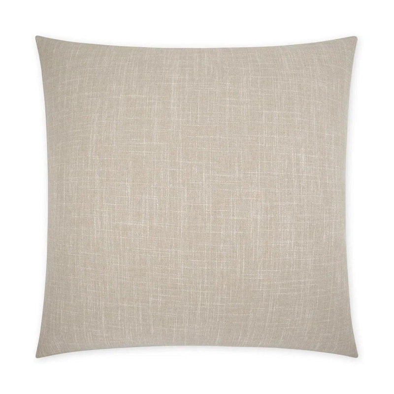 Lena Sand Beach Solid Tan Taupe Large Throw Pillow With Insert Throw Pillows LOOMLAN By D.V. Kap