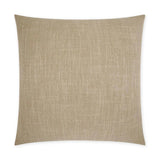 Lena Wheat Beach Solid Tan Taupe Large Throw Pillow With Insert Throw Pillows LOOMLAN By D.V. Kap