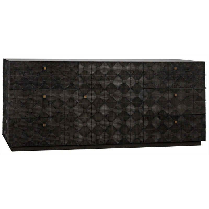 Leon Wood Black Dresser Dressers LOOMLAN By Noir