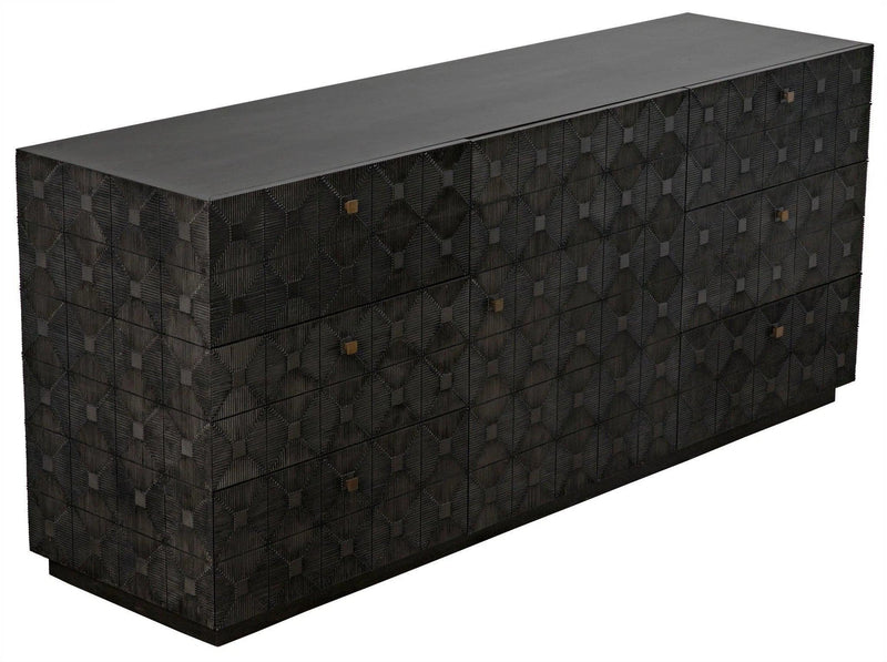 Leon Wood Black Dresser Dressers LOOMLAN By Noir