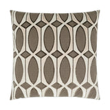 Leonardo Portabella Tan Taupe Large Throw Pillow With Insert Throw Pillows LOOMLAN By D.V. Kap