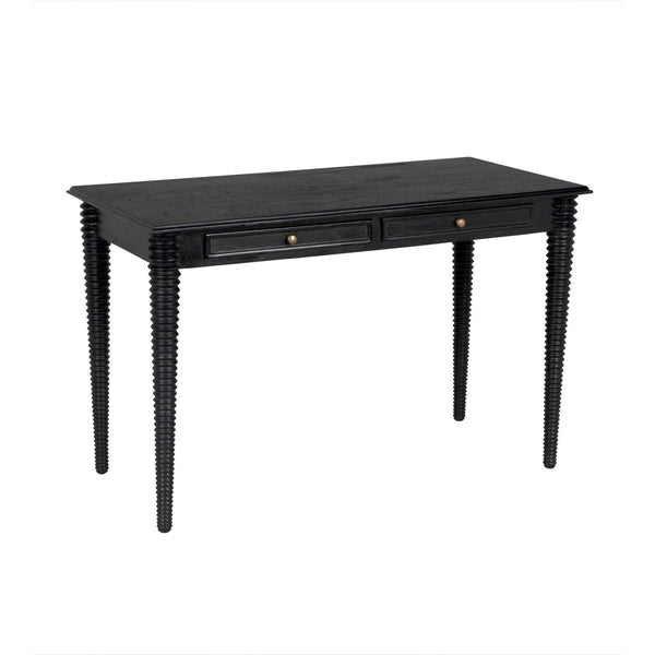 Leonardo Wood Desk Home Office Desks LOOMLAN By Noir