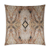 Leonna Topaz Glam Brown Copper Large Throw Pillow With Insert Throw Pillows LOOMLAN By D.V. Kap