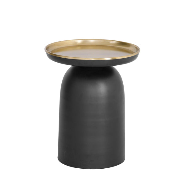 Leta Metal Black Round Scatter Table Side Tables LOOMLAN By Bassett Mirror