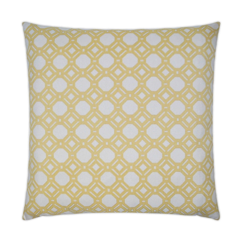 Level Off Yellow Throw Pillow With Insert Throw Pillows LOOMLAN By D.V. Kap