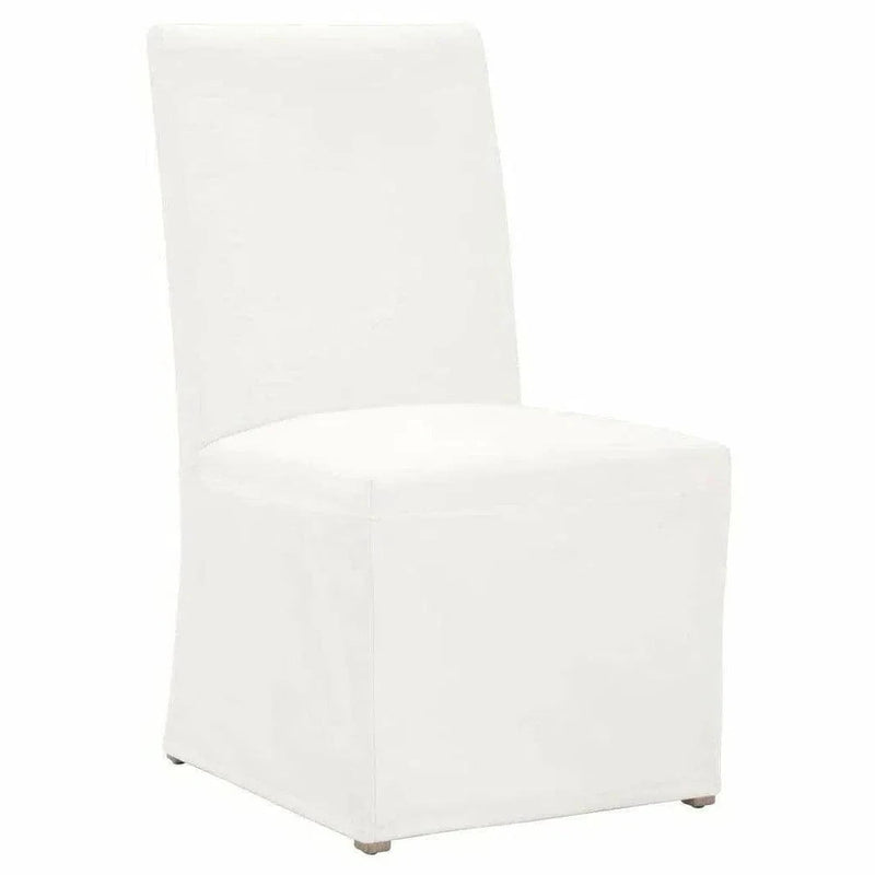 Levi Slipcover Fabric Upholstered Armless Dining Chair (Set Of 2)