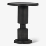 Liam Reclaimed Cast Aluminum Round End Table Side Tables LOOMLAN By Urbia