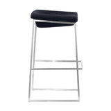 Lids Barstool (Set of 2) Dark Gray Bar Stools LOOMLAN By Zuo Modern