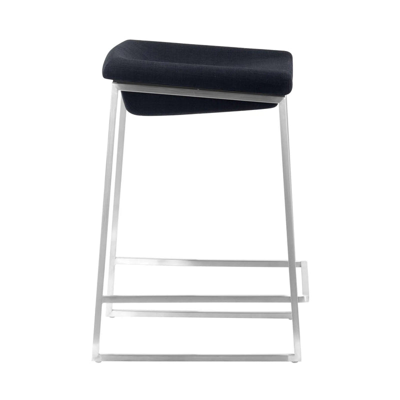 Lids Counter Stool (Set of 2) Dark Gray Counter Stools LOOMLAN By Zuo Modern