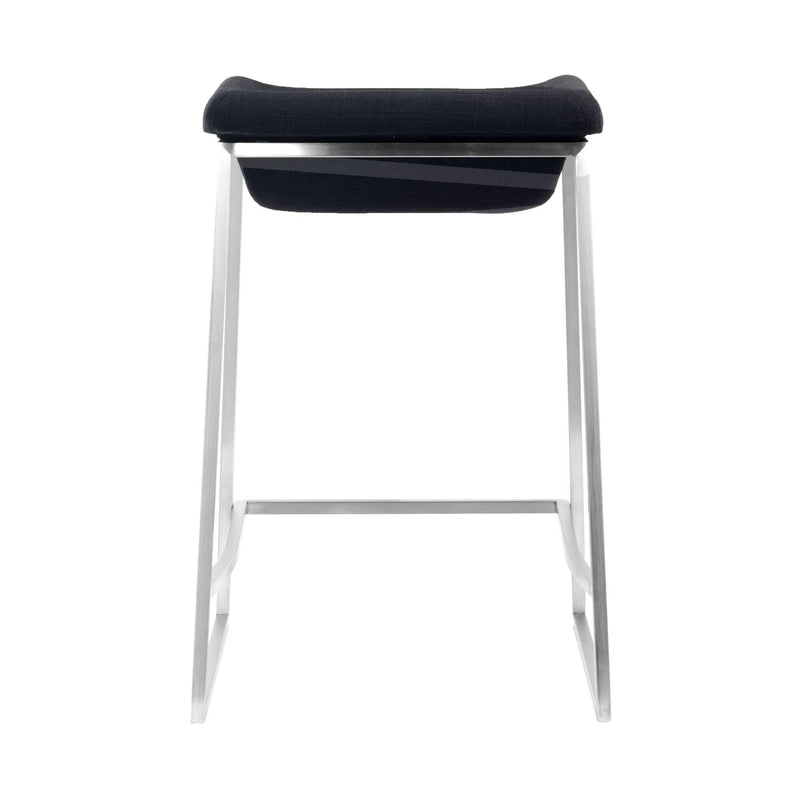 Lids Counter Stool (Set of 2) Dark Gray Counter Stools LOOMLAN By Zuo Modern