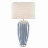 Light Blue Clear Bluestar Table Lamp Table Lamps LOOMLAN By Currey & Co