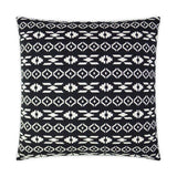 Lightning Black Throw Pillow With Insert Throw Pillows LOOMLAN By D.V. Kap