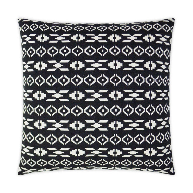 Lightning Black Throw Pillow With Insert Throw Pillows LOOMLAN By D.V. Kap