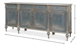 Lilac Sideboard Blue Buffet for Dining Room Sideboards LOOMLAN By Sarreid