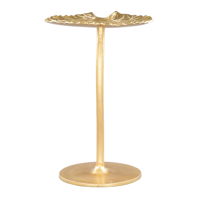 Lily Side Table Gold Side Tables LOOMLAN By Zuo Modern