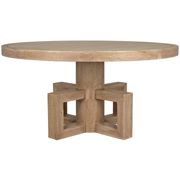 Lima Wood Round Dining Table Dining Tables LOOMLAN By Noir