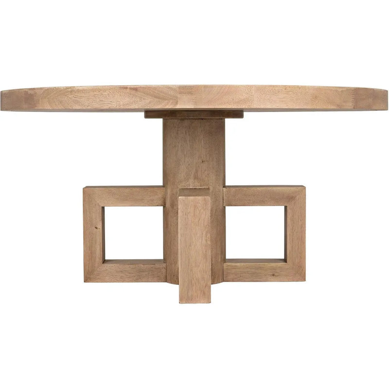 Lima Wood Round Dining Table Dining Tables LOOMLAN By Noir