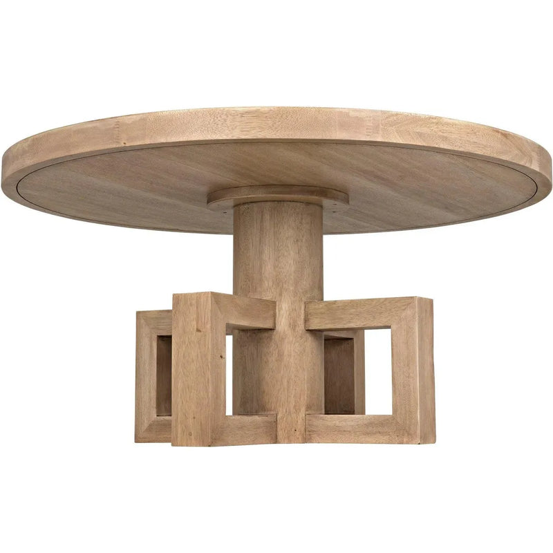 Lima Wood Round Dining Table Dining Tables LOOMLAN By Noir