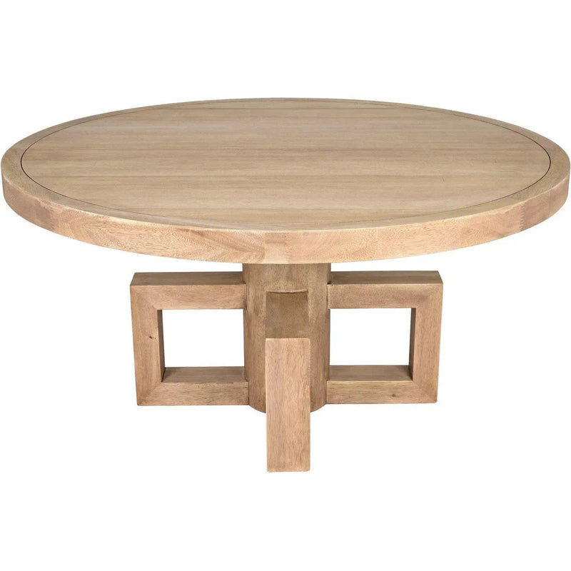 Lima Wood Round Dining Table Dining Tables LOOMLAN By Noir