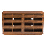 Linea Credenza Walnut Sideboards LOOMLAN By Zuo Modern