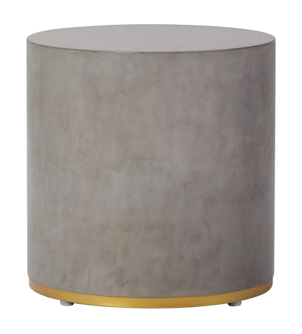 Linea Ring Accent Table Set - Gold Outdoor End Tables Outdoor Side Tables LOOMLAN By Seasonal Living