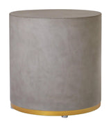 Linea Ring Accent Table Set - Gold Outdoor End Tables Outdoor Side Tables LOOMLAN By Seasonal Living