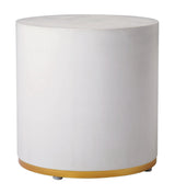 Linea Ring Accent Table Set - White Outdoor End Tables Outdoor Side Tables LOOMLAN By Seasonal Living