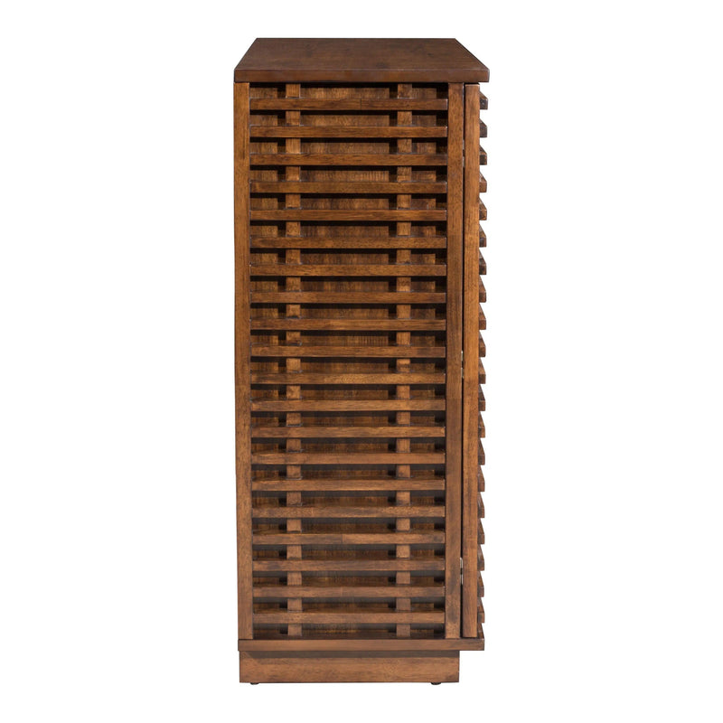 Linea Walnut Cabinet Accent Cabinets LOOMLAN By Zuo Modern