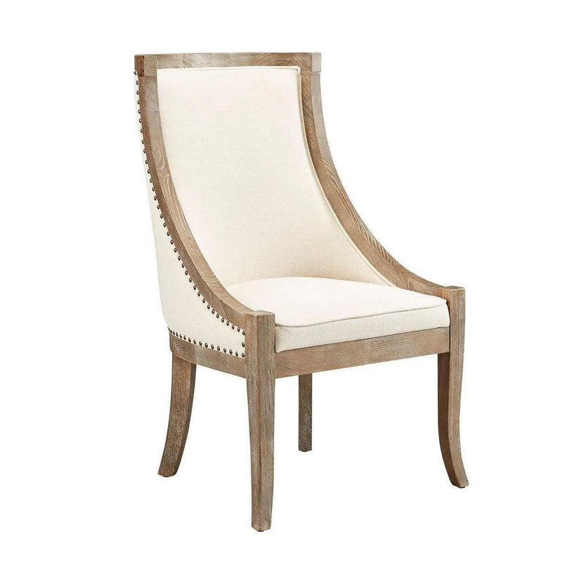 Linen Scoop Chair Dining Chairs LOOMLAN By Furniture Classics