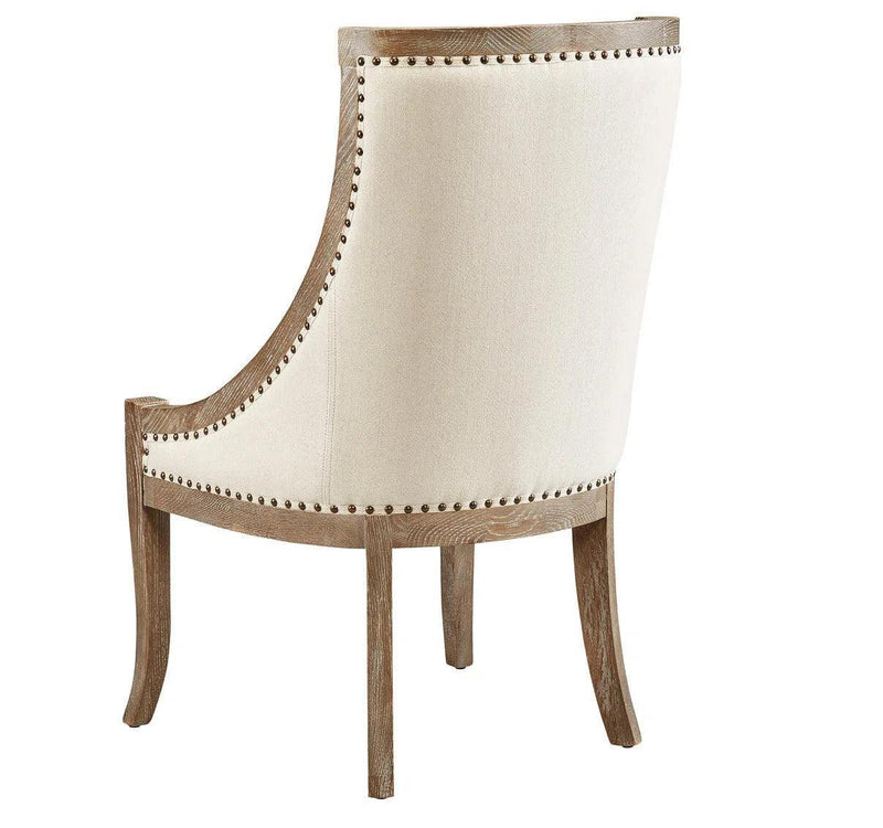 Linen Scoop Chair Dining Chairs LOOMLAN By Furniture Classics