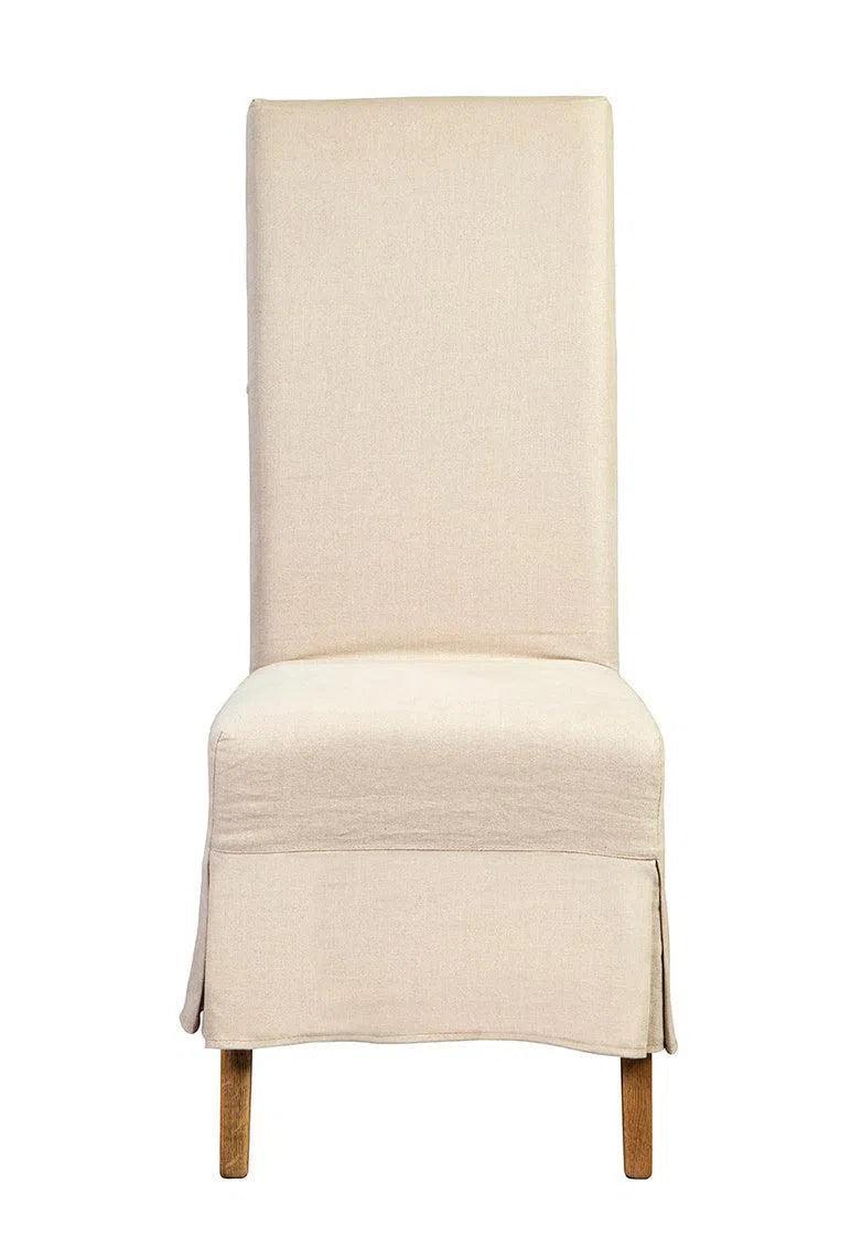 Linen Slip Covered Parsons Chair Dining Chairs LOOMLAN By Furniture Classics