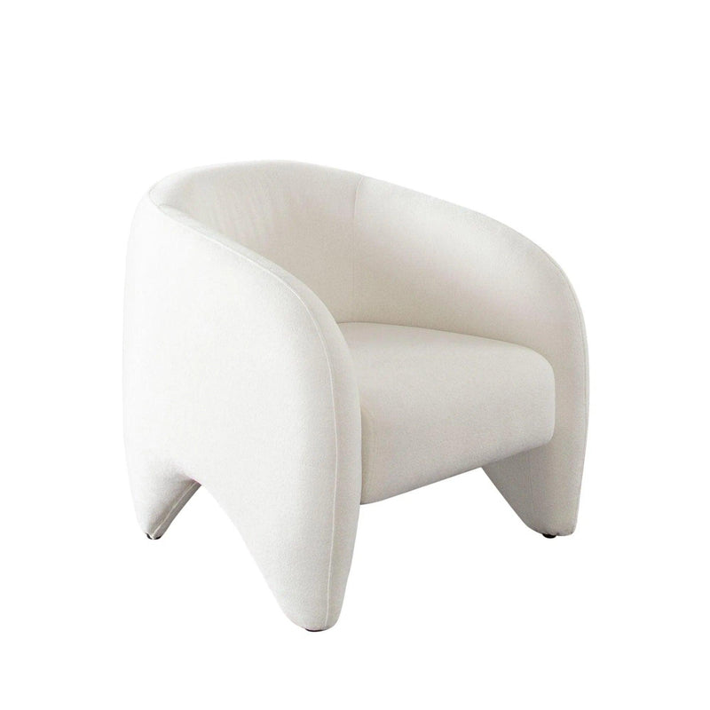 Link Elite Ivory Fabric Accent Arm Chair Club Chairs LOOMLAN By Diamond Sofa