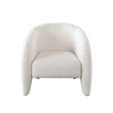 Link Elite Ivory Fabric Accent Arm Chair Club Chairs LOOMLAN By Diamond Sofa