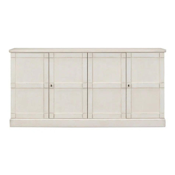 Lionisio Buffet 75" Stucco with Wood Doors Sideboards LOOMLAN By Sarreid