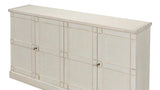 Lionisio Buffet 75" Stucco with Wood Doors Sideboards LOOMLAN By Sarreid