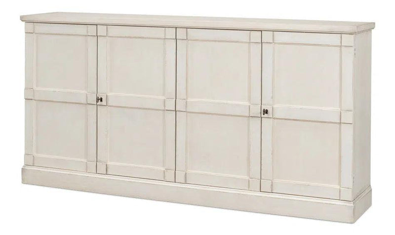 Lionisio Buffet 75" Stucco with Wood Doors Sideboards LOOMLAN By Sarreid