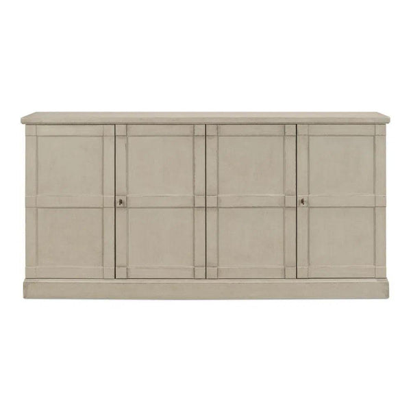 Lionisio Buffet 75" Wash Gray Wood Doors Sideboards LOOMLAN By Sarreid